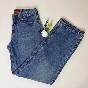 Arizona Jean Co Relaxed Fit Jeans Womens 14R Blue Denim Straight Leg